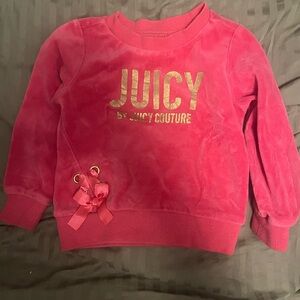 Juicy Couture Pink and Gold Kids Sweatshirt